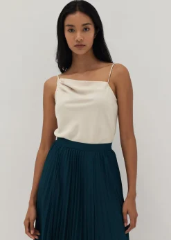 Rubina Asymmetrical Cowl Neck Top