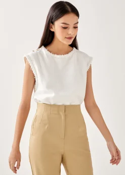 Rulia Tweed Shell Top