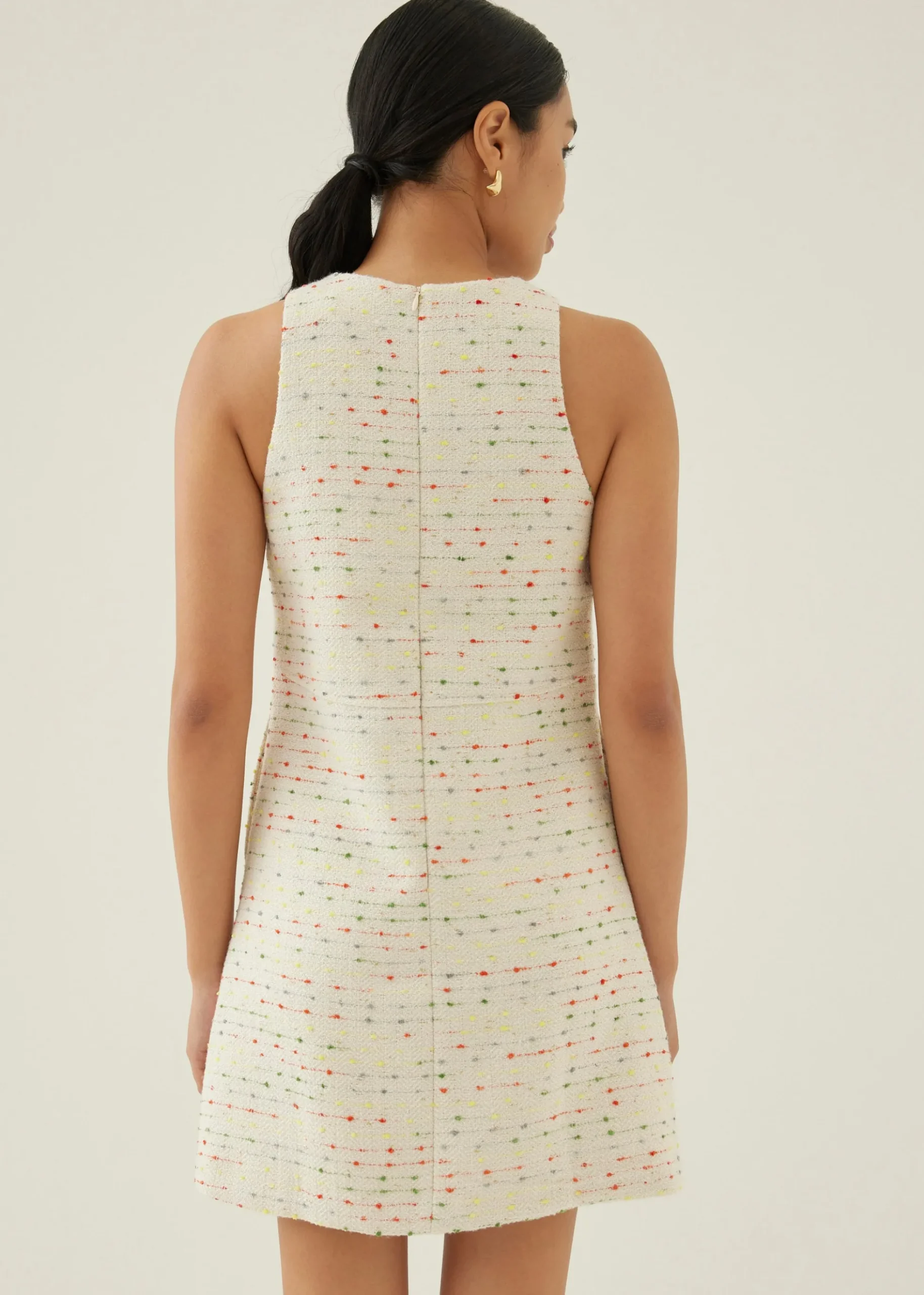 Sabel Tweed Shift Mini Dress