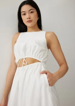 Salome Elastic Reversible Flare Midi Dress