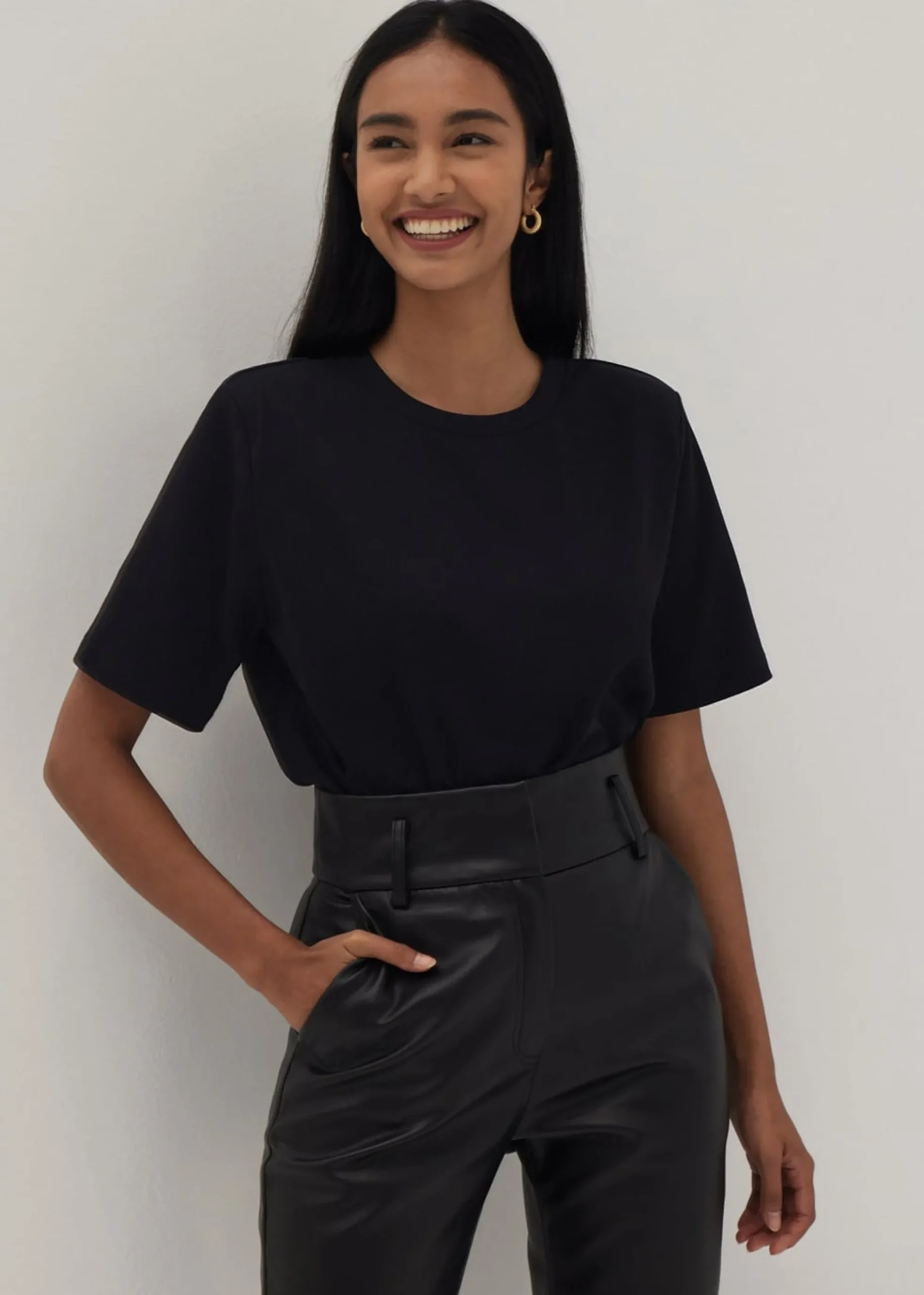 Samantha Padded Boxy Tee