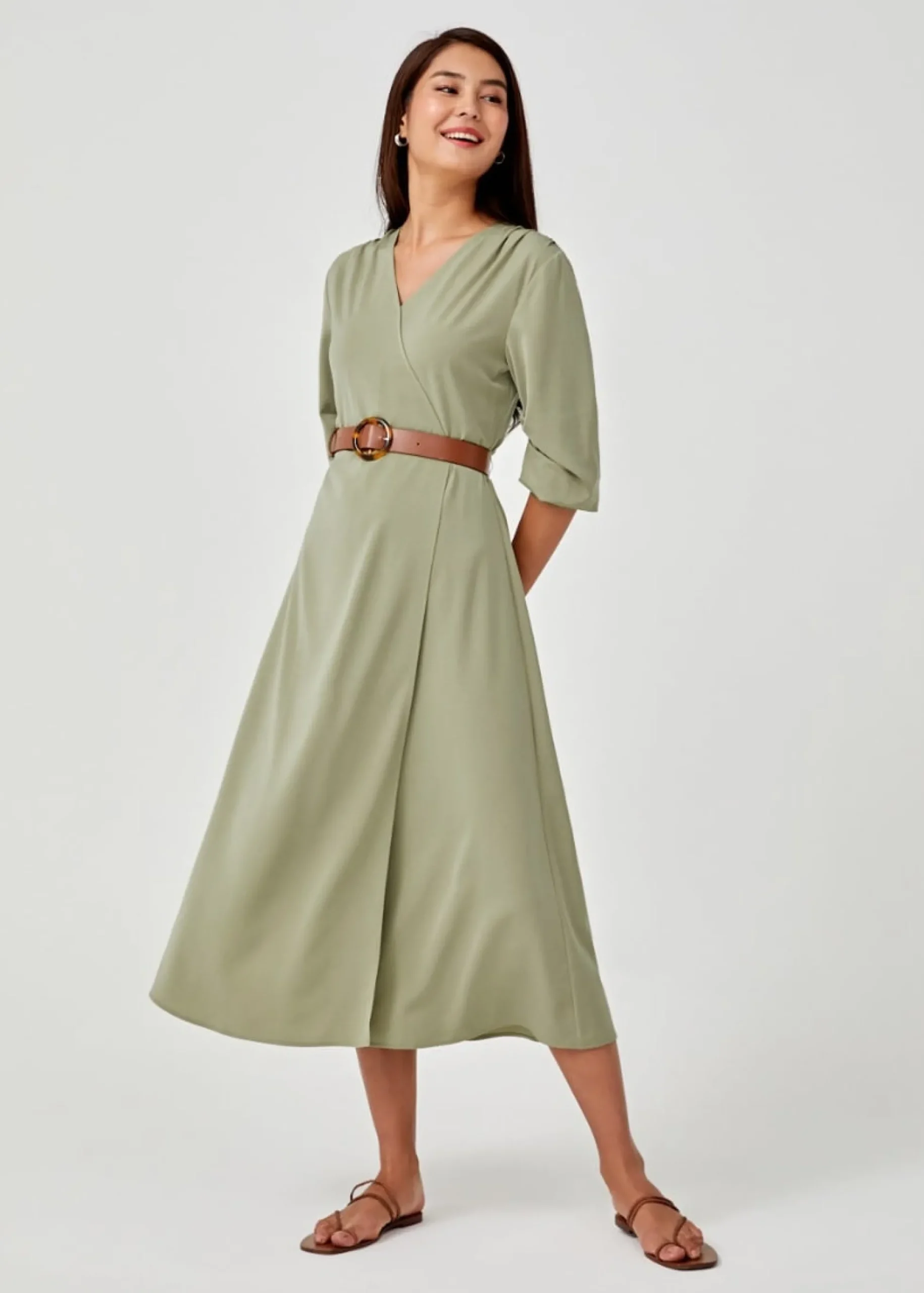 Samara Belted Maxi Wrap Dress