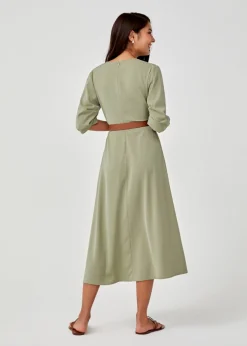 Samara Belted Maxi Wrap Dress