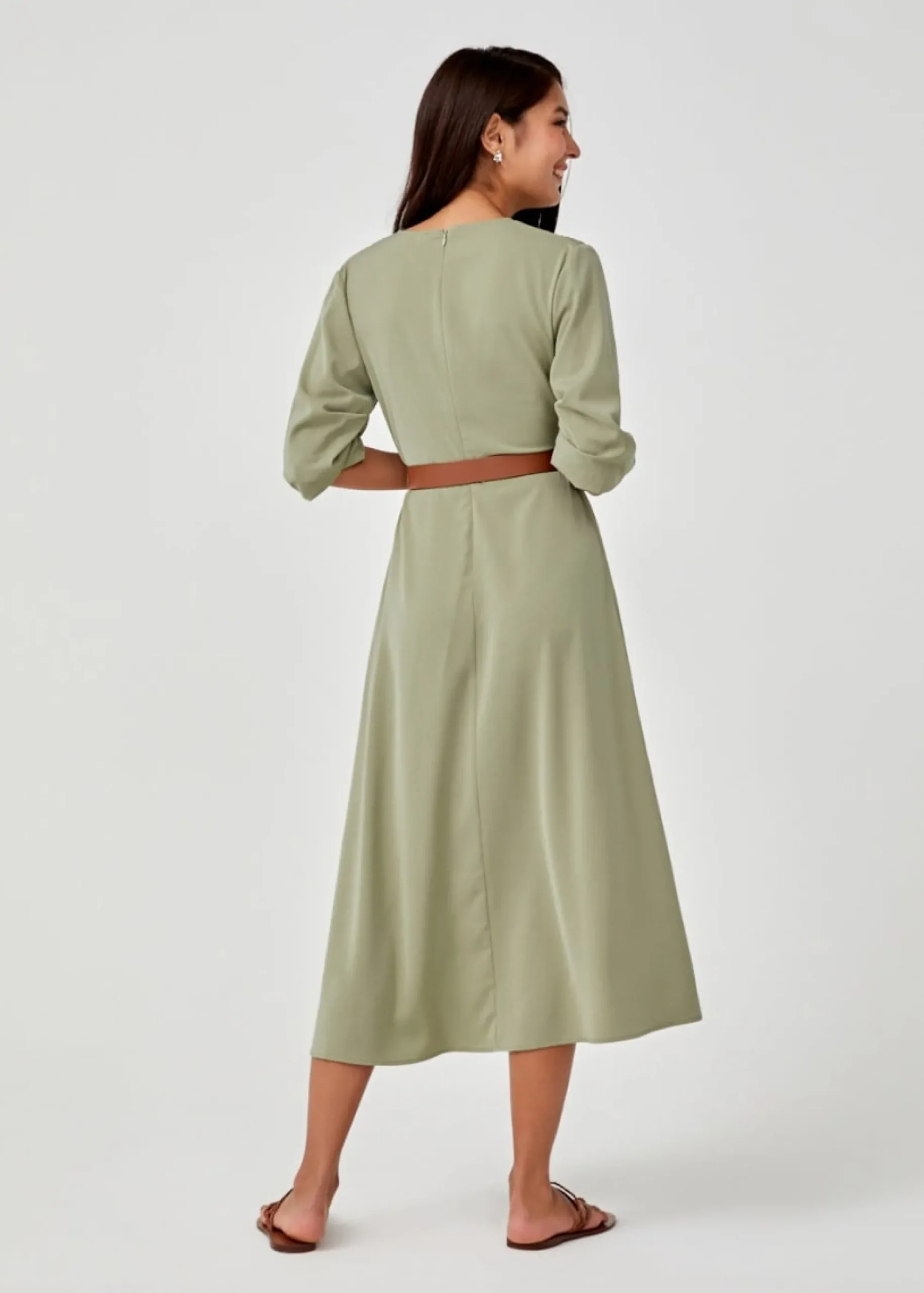 Samara Belted Maxi Wrap Dress
