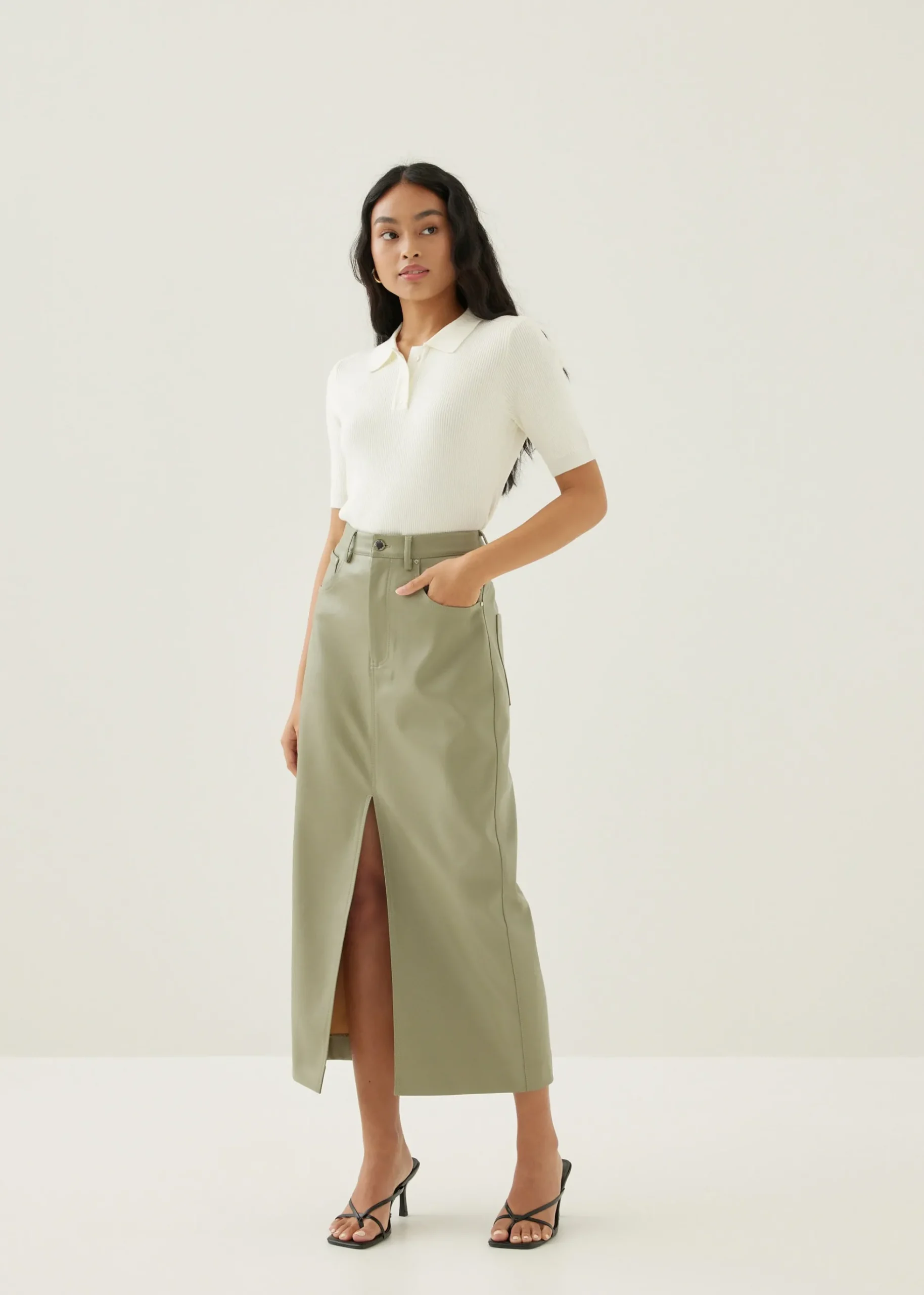 Sandie Collared Knit Top