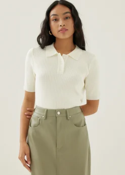 Sandie Collared Knit Top