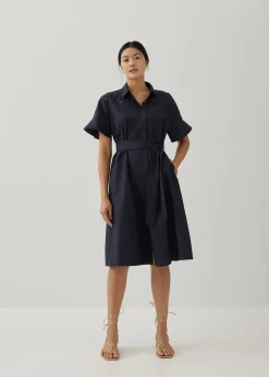 Sansa Openwork Embroidered Shirt Dress