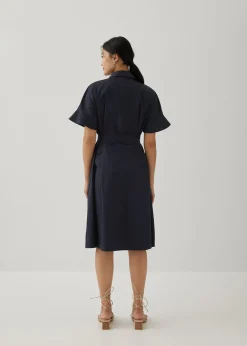 Sansa Openwork Embroidered Shirt Dress