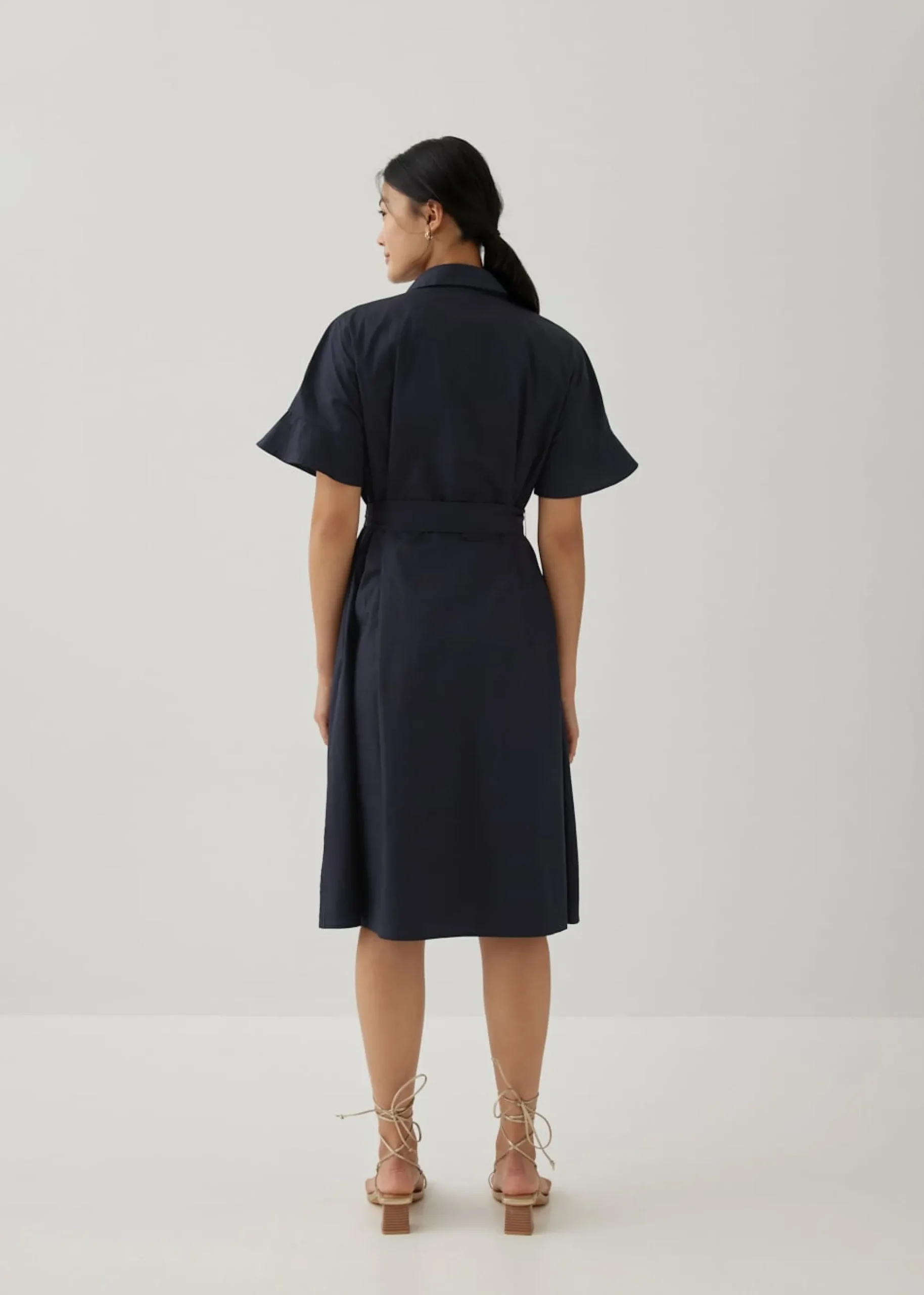 Sansa Openwork Embroidered Shirt Dress