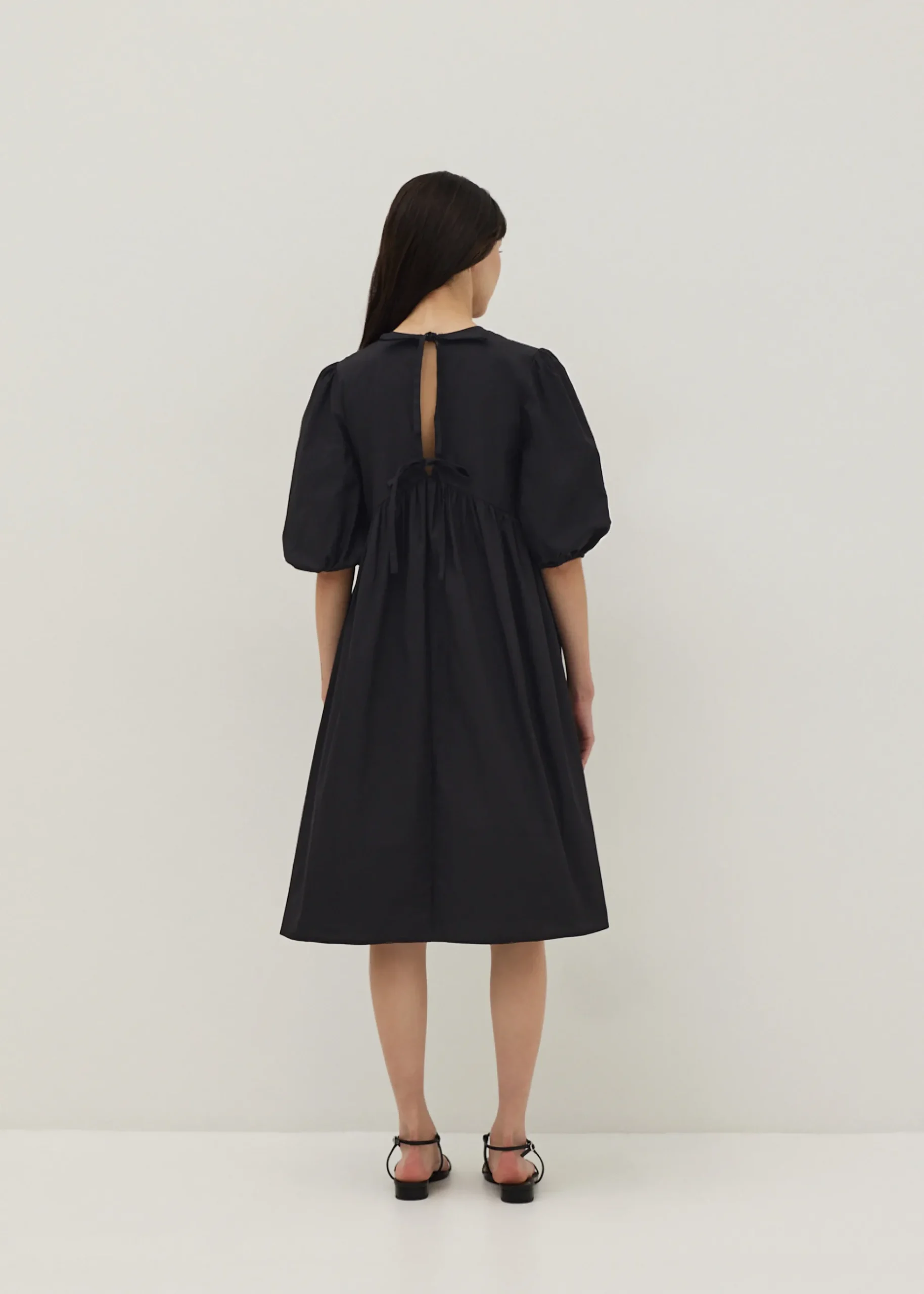 Sapphira Puff Sleeve Cotton Dress