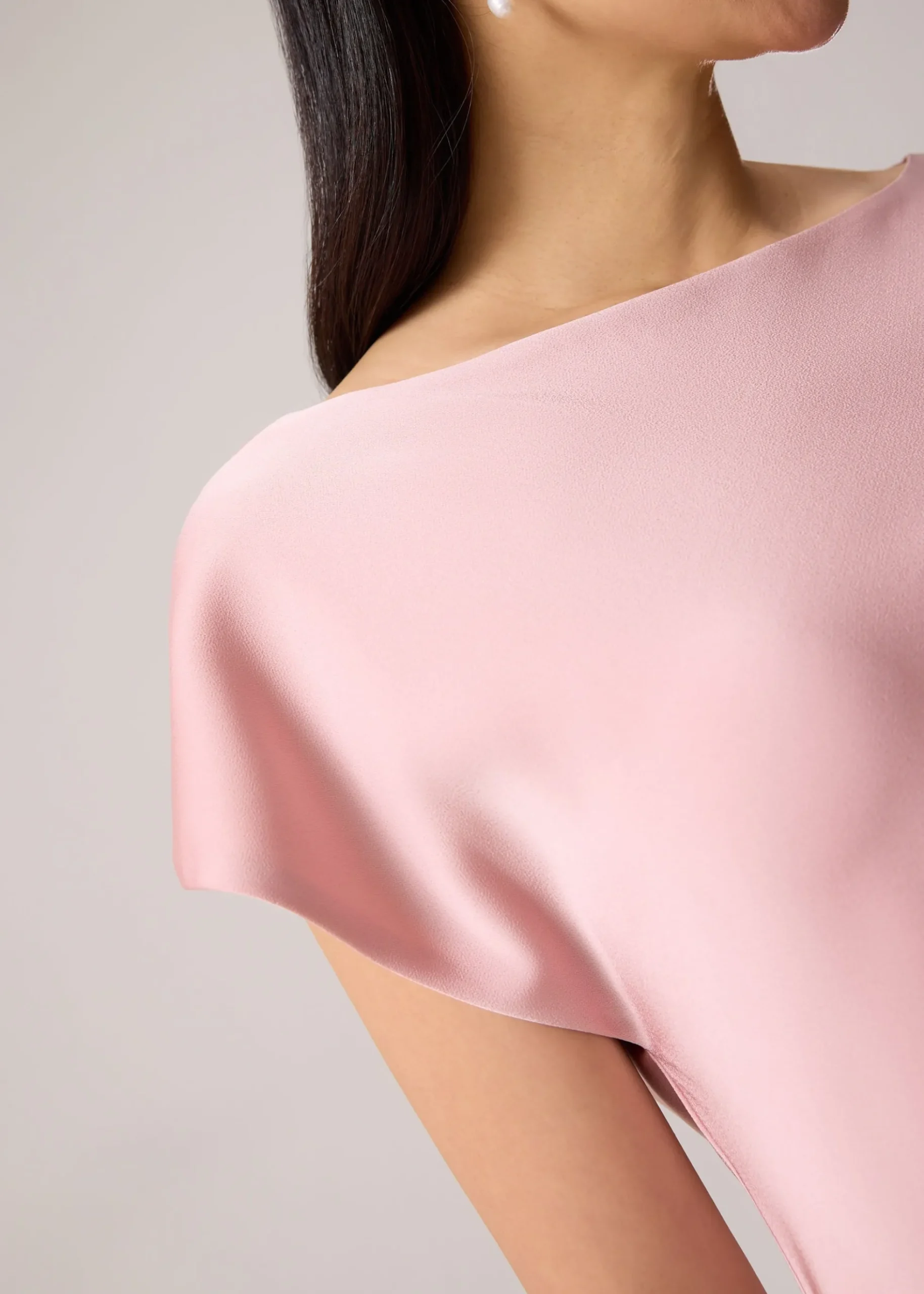 Satin Bias Cut Midaxi Dress
