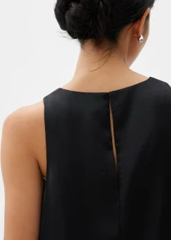 Satin Trapeze Shell Top