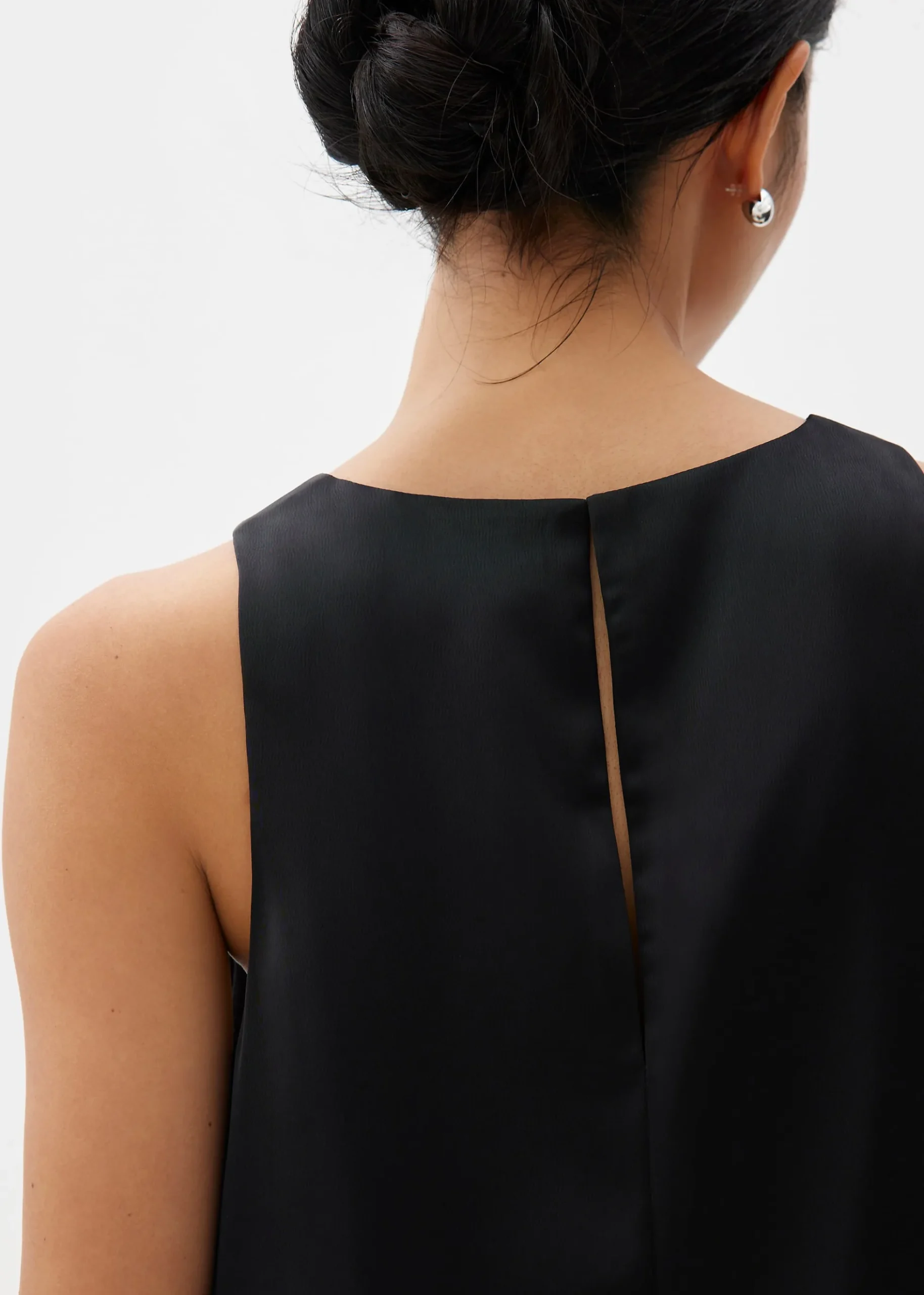 Satin Trapeze Shell Top