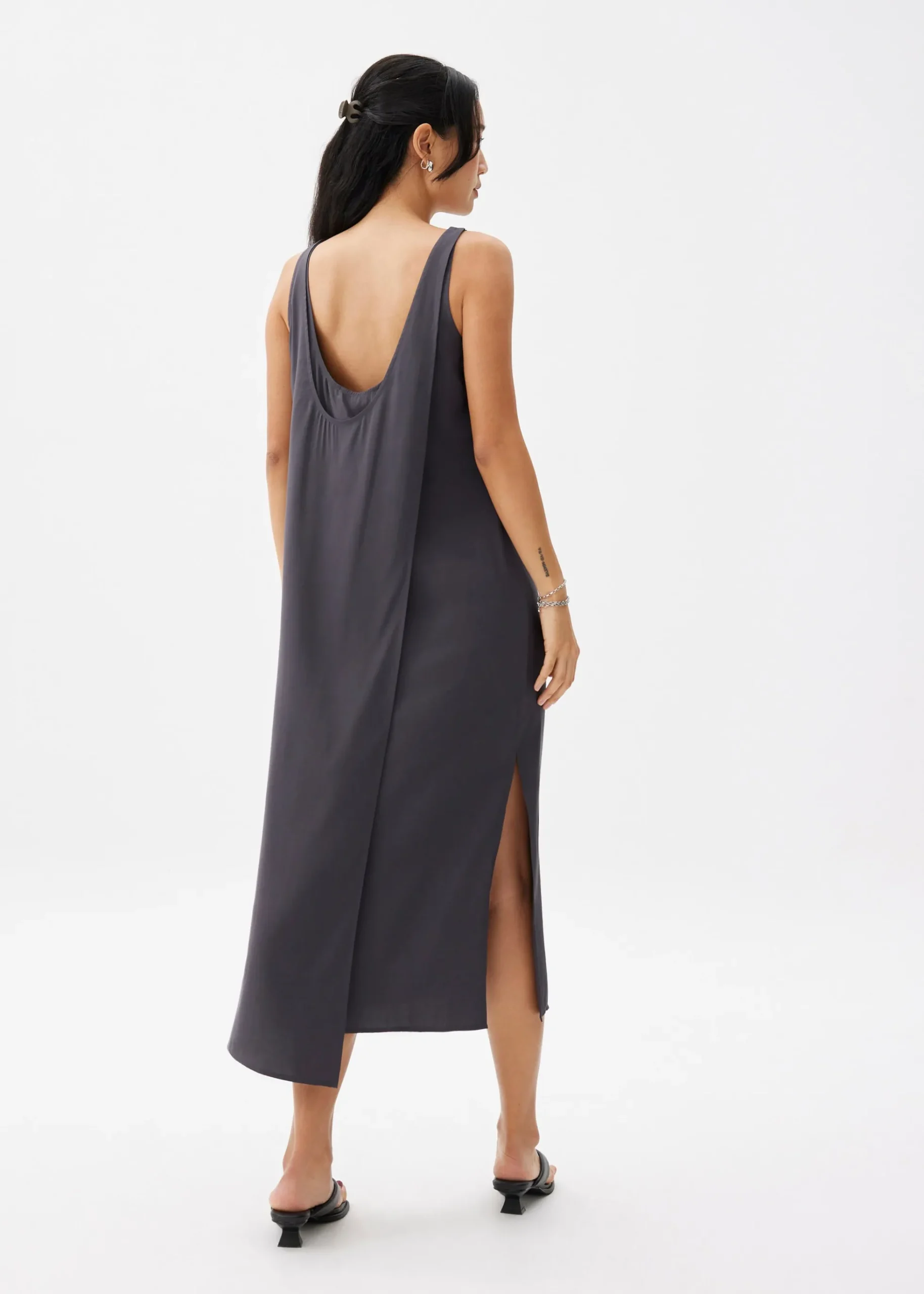 Scoop Neck Column Midaxi Dress