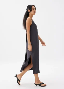 Scoop Neck Column Midaxi Dress