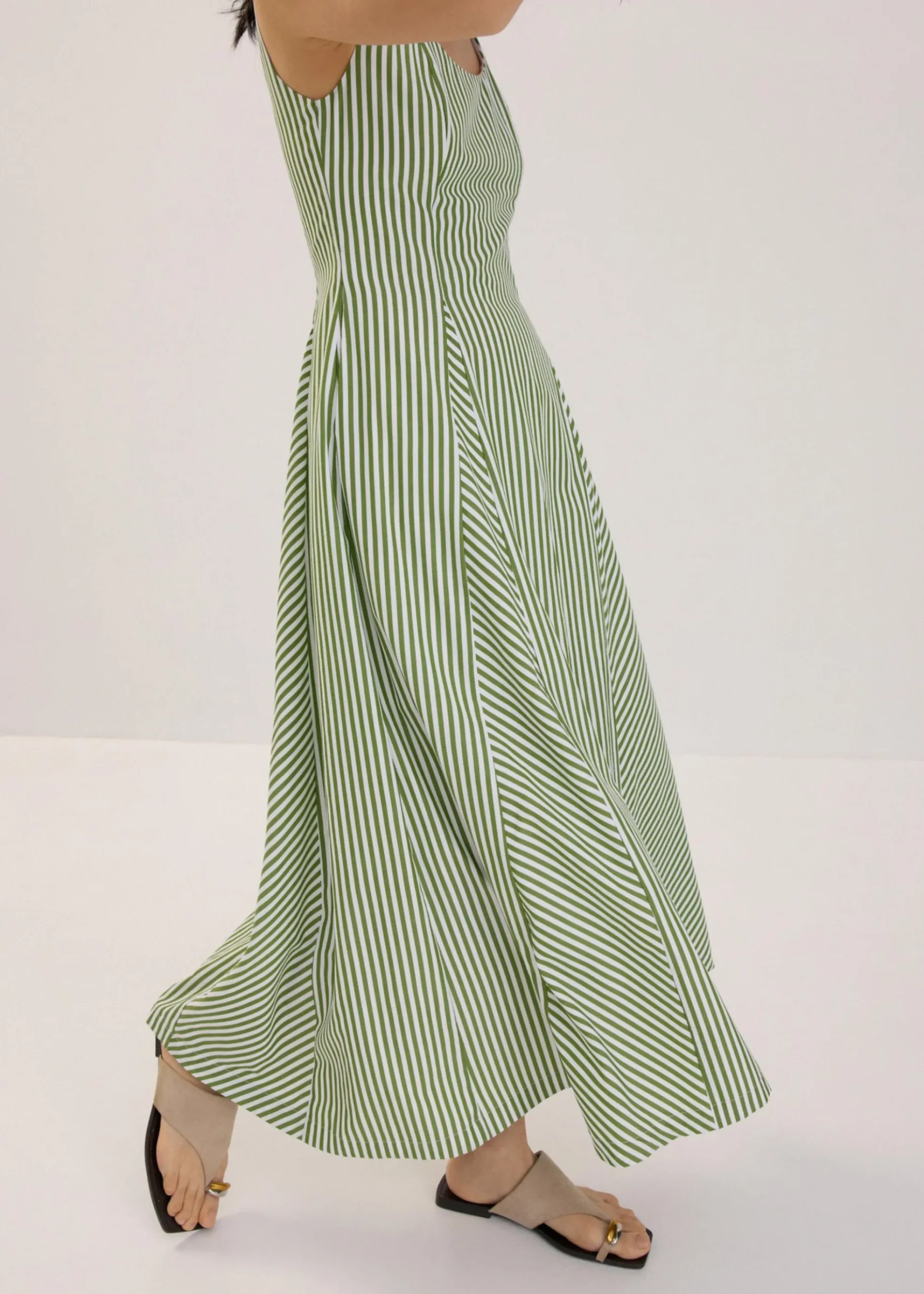 Scoop Neck Fit & Flare Midaxi Dress