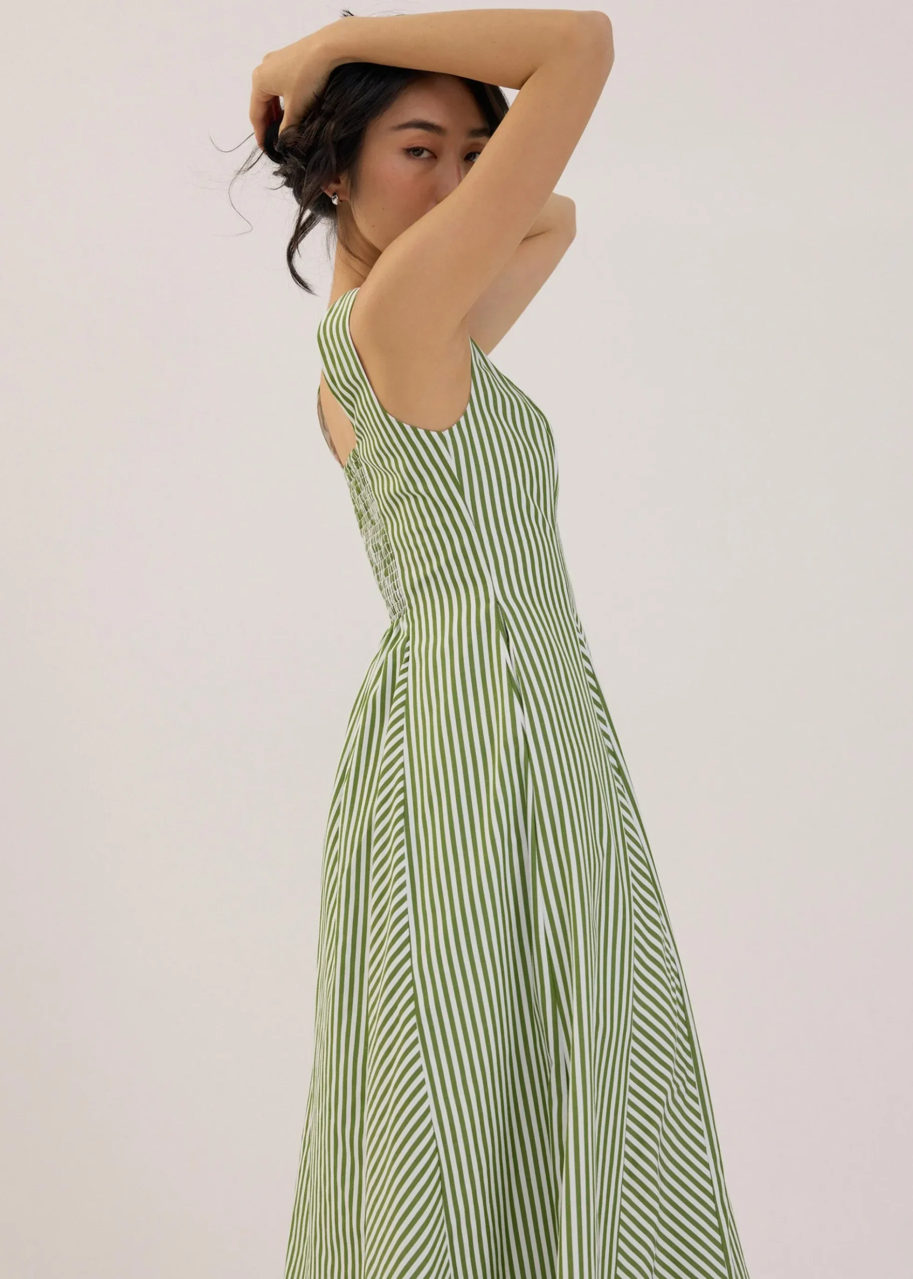 Scoop Neck Fit & Flare Midaxi Dress