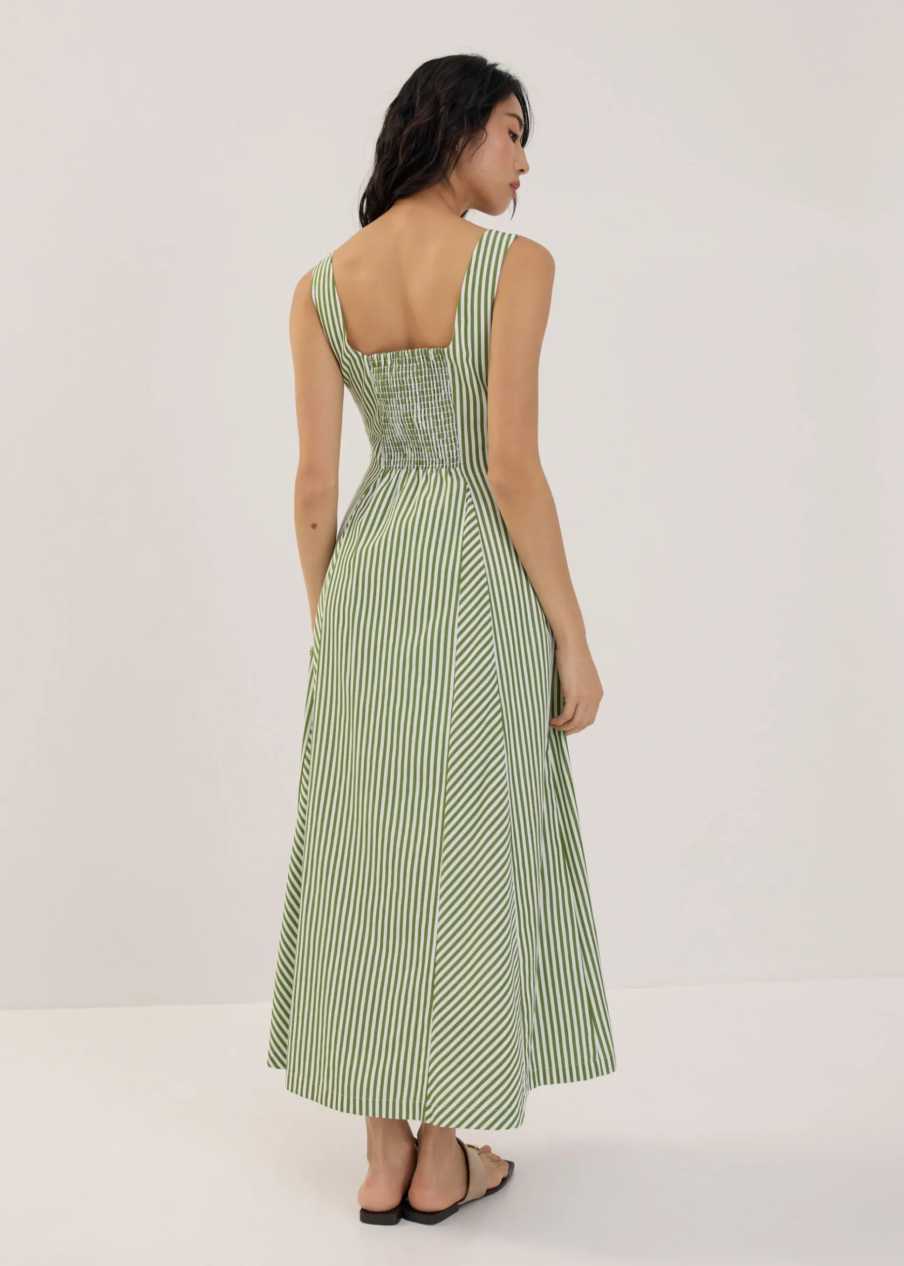 Scoop Neck Fit & Flare Midaxi Dress