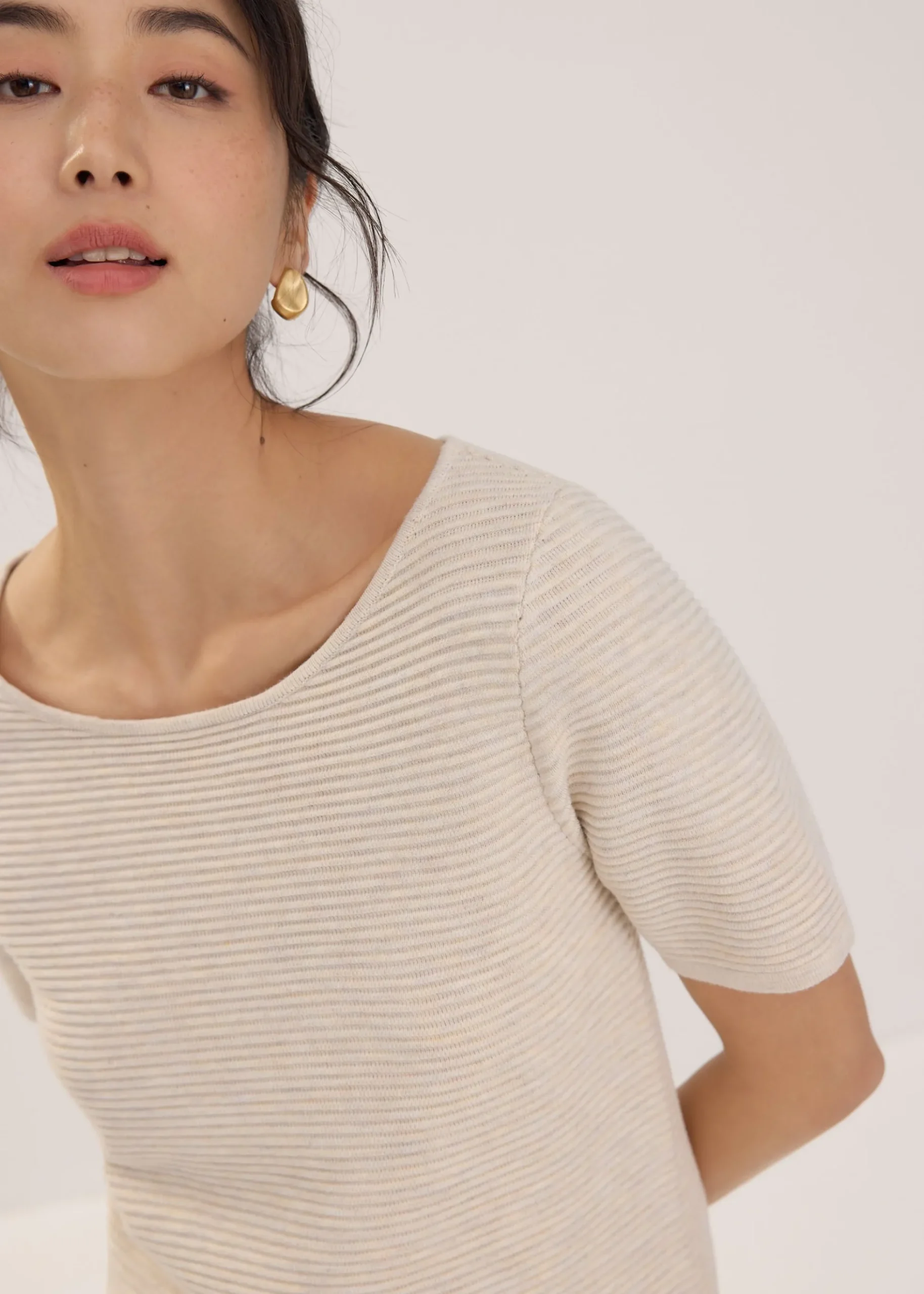 Scoop Neck Shift Mini Dress