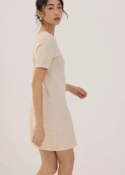 Scoop Neck Shift Mini Dress