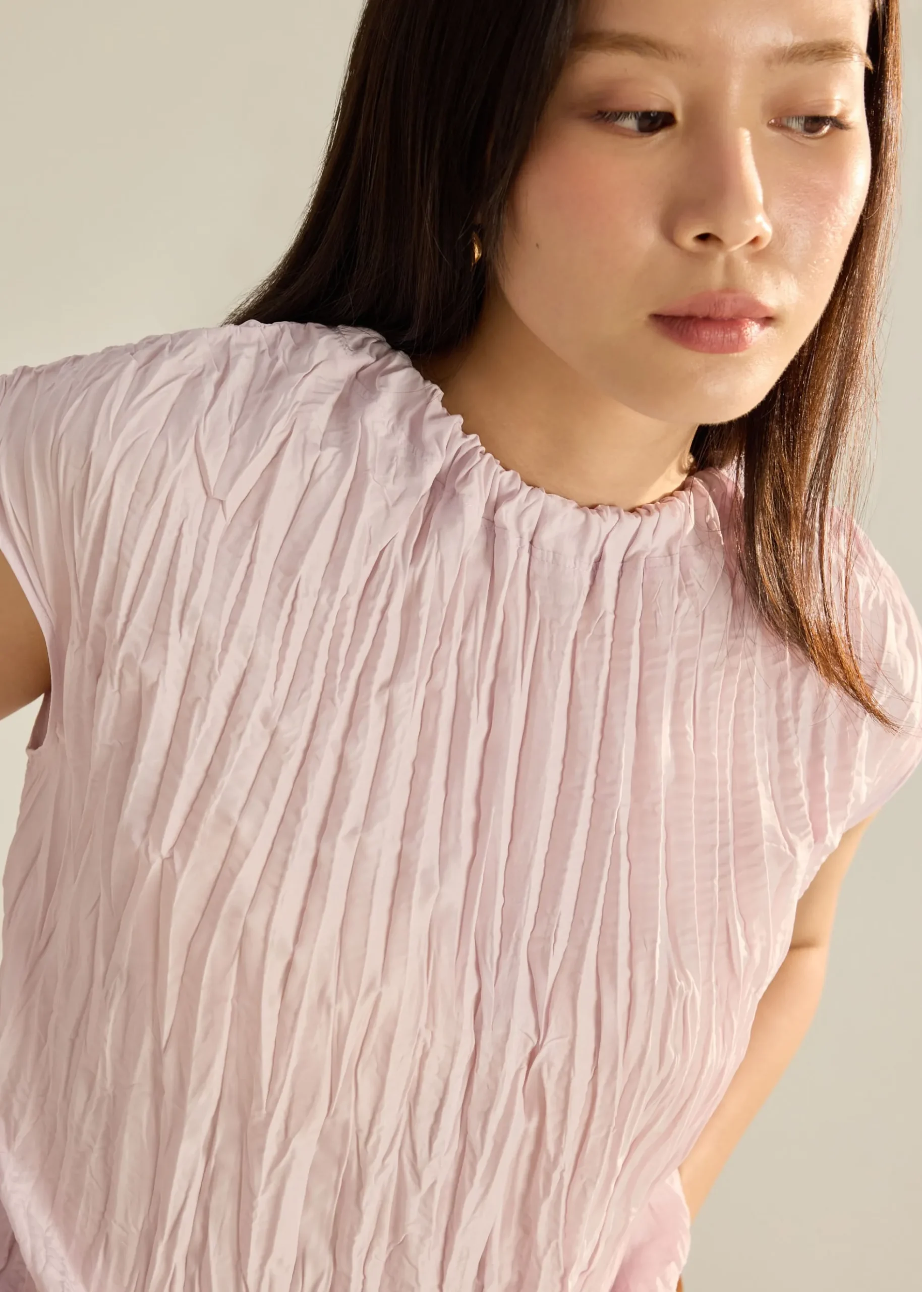 Sena Multi-way Crinkled Pleats Top