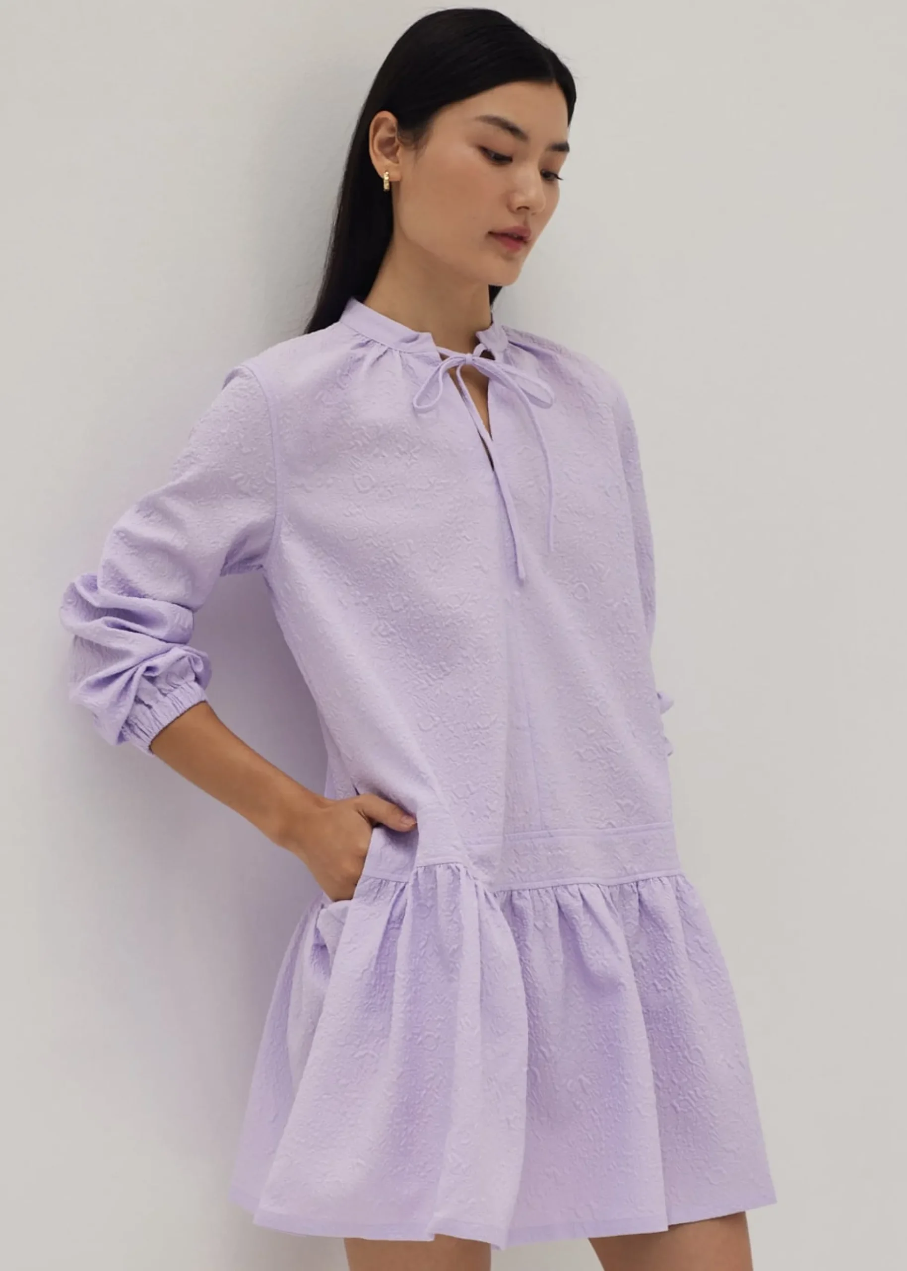 Shaira Ruched Peplum Dress