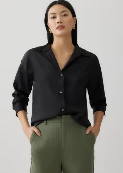 Shontelle Relaxed Satin Shirt