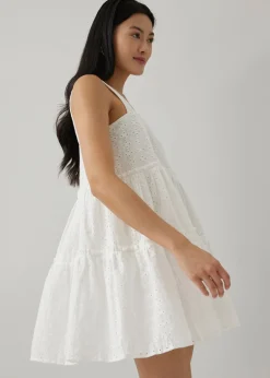 Shree Broderie Babydoll Dress