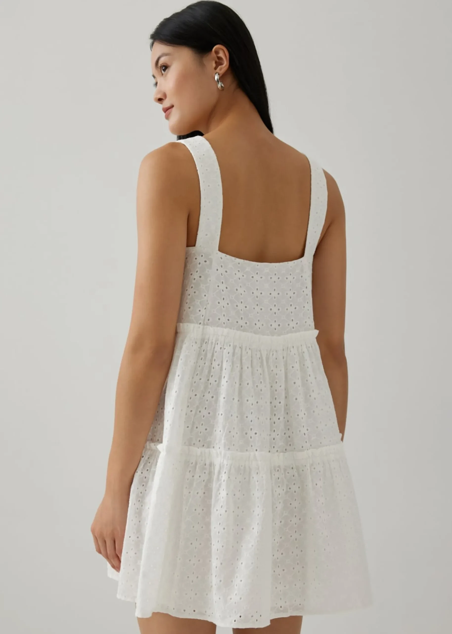 Shree Broderie Babydoll Dress