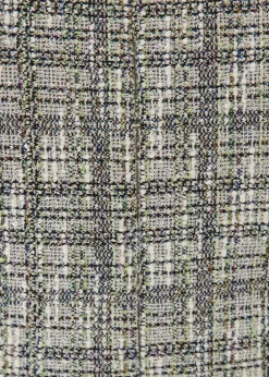 Sia Tweed Mandarin Collar Mini Dress