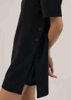 Side Slit A-line Mini Dress
