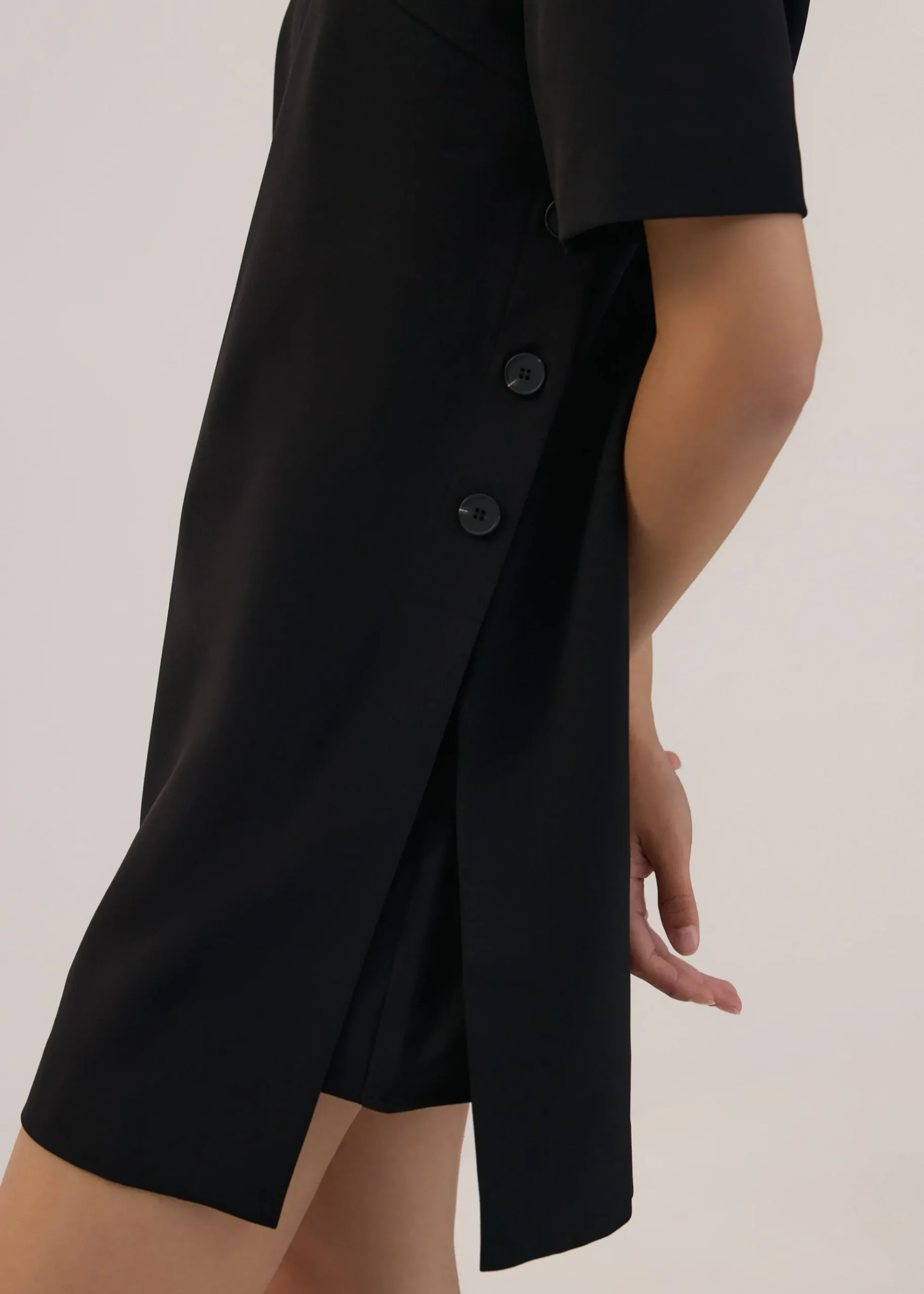 Side Slit A-line Mini Dress