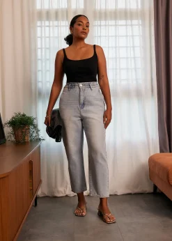 Sloane Elastic Paperbag Jeans