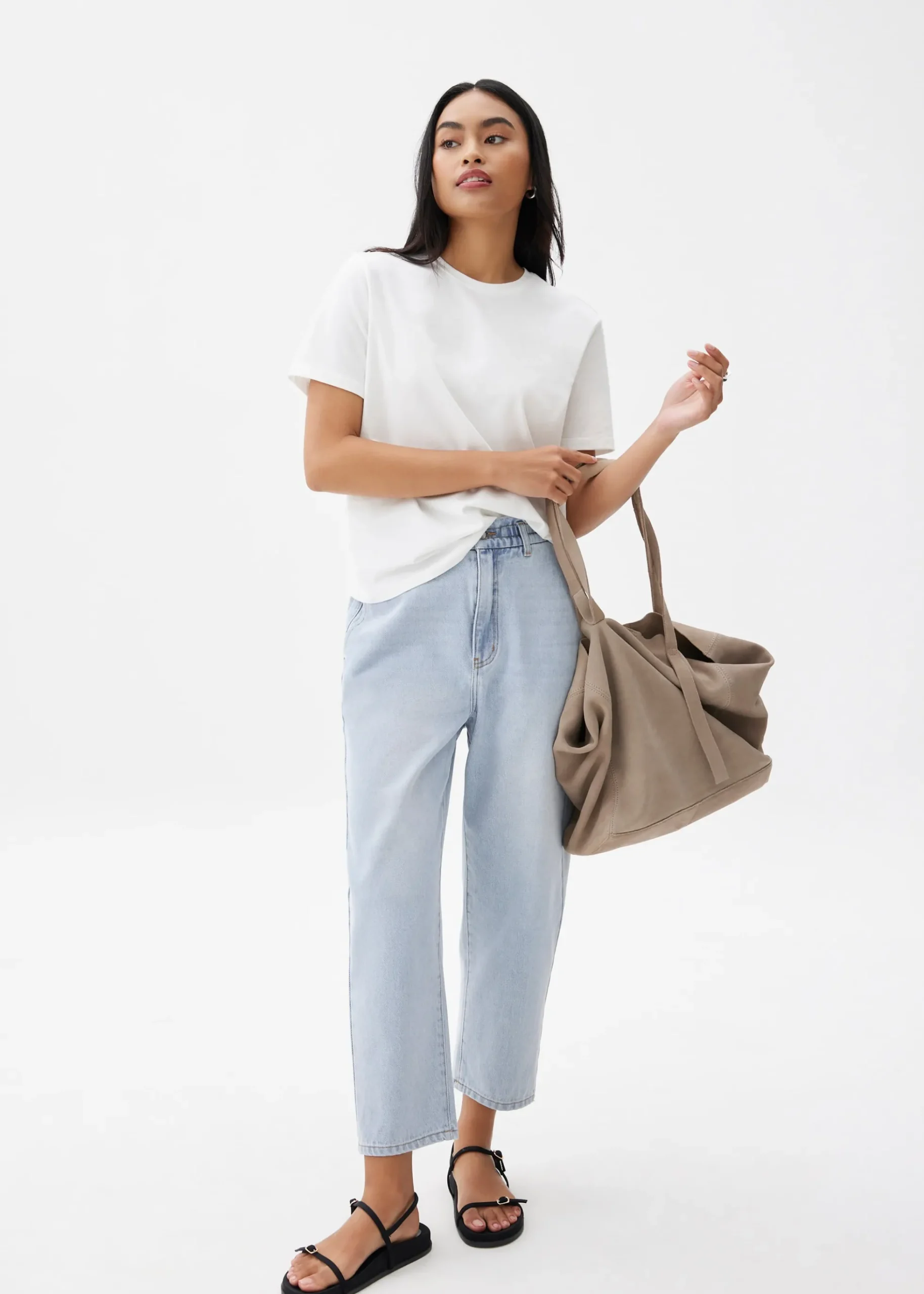 Sloane Elastic Paperbag Jeans