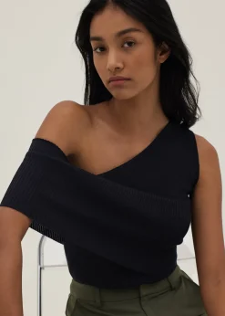 Sofena Asymmetrical Knit Top