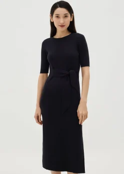 Sonya Knit Tie Sash Dress