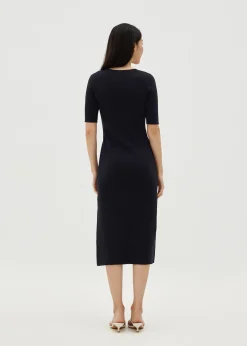 Sonya Knit Tie Sash Dress