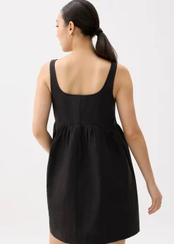 Square Neck Babydoll Mini Dress