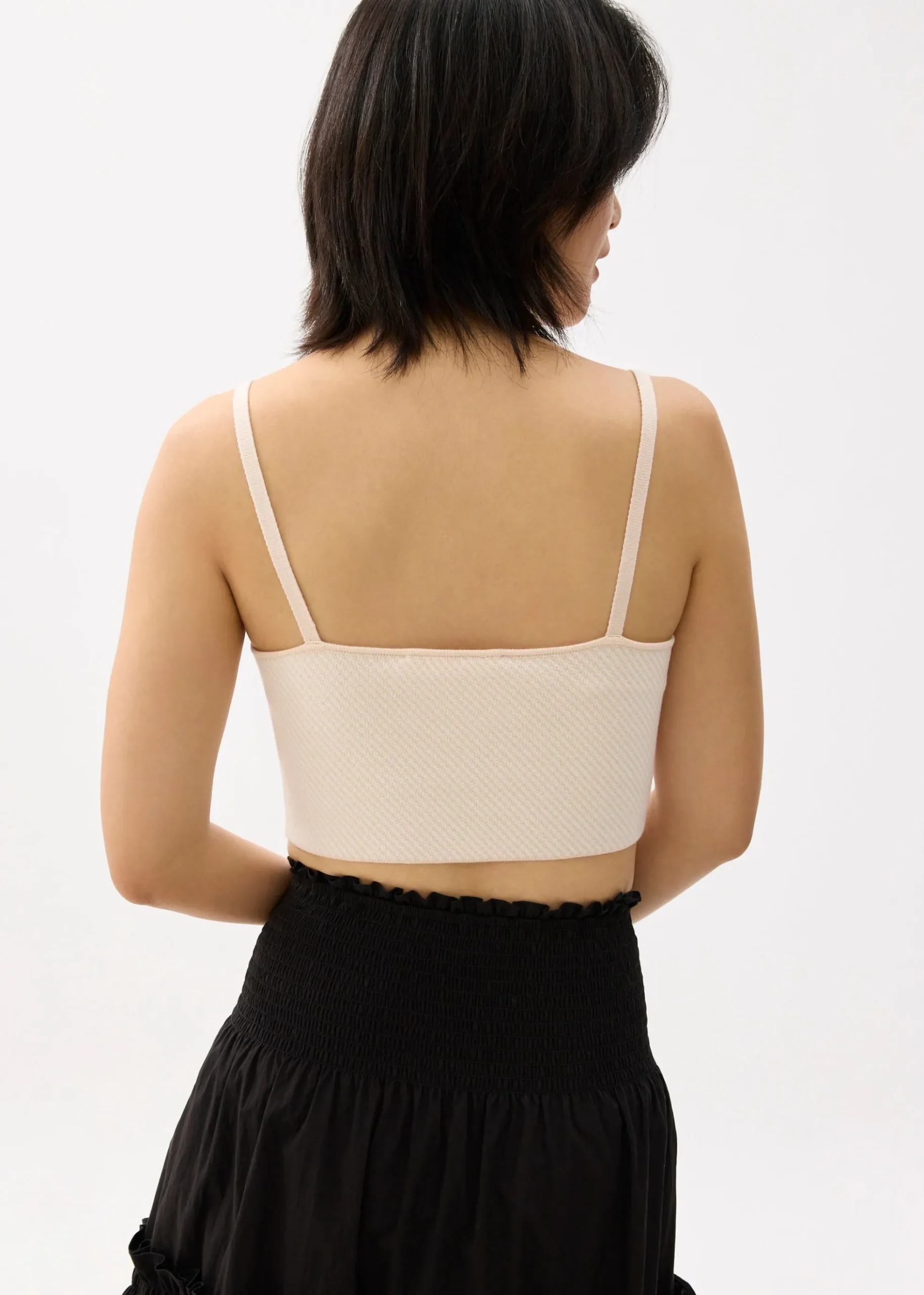 Striped Knit Crop Camisole Top