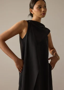 Suzanne Multi-way Detachable Shawl Column Midaxi Dress