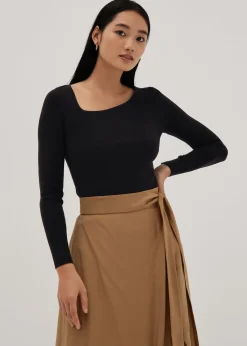 Sylvia Asymmetrical Knit Top