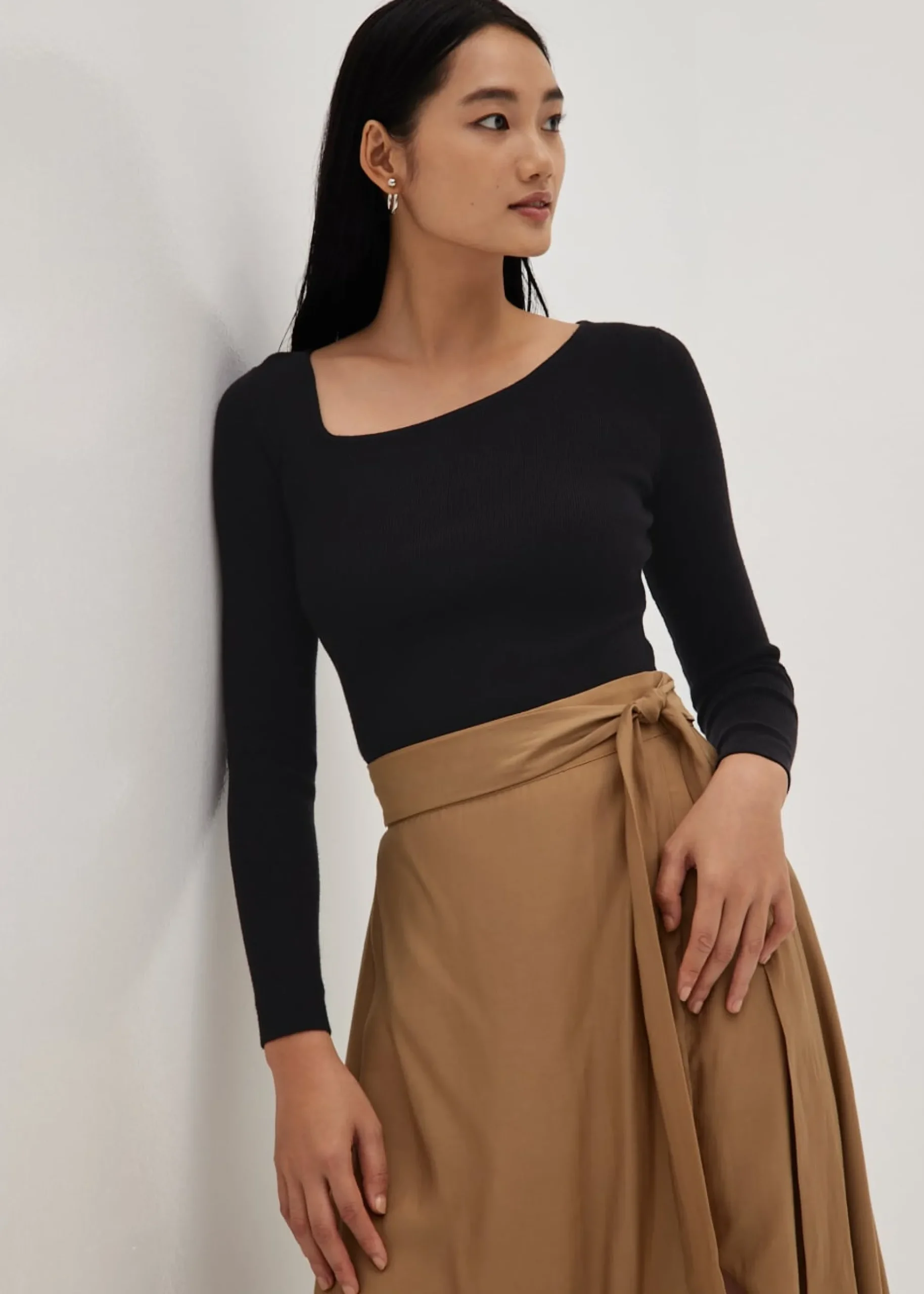 Sylvia Asymmetrical Knit Top