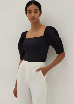 Tabitha Puff Sleeve Bustier Top