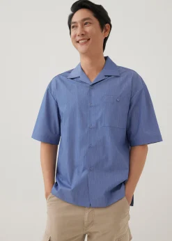 Tailor Unisex Chambray Oversized Collared Shirt