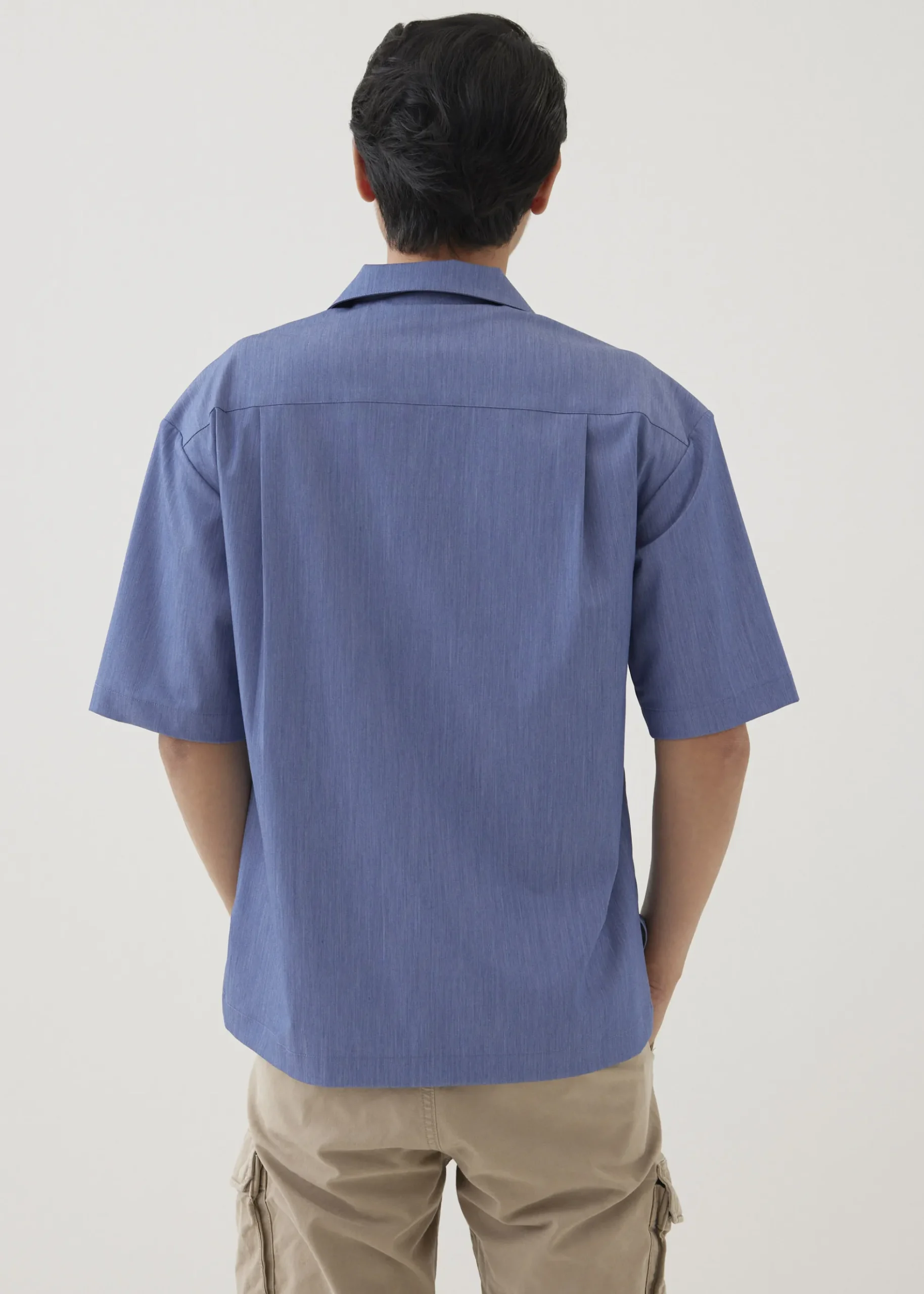 Tailor Unisex Chambray Oversized Collared Shirt