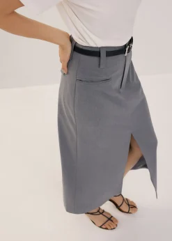Tailored Column Midaxi Skirt