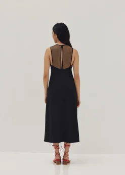 Talulah Padded Mesh Midi Dress