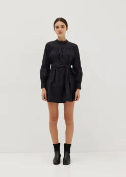 Tanisha Blouson Sleeve Ruched Babydoll Dress