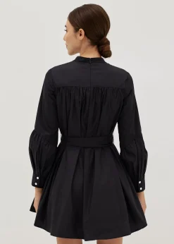 Tanisha Blouson Sleeve Ruched Babydoll Dress