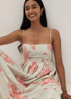 Tanya Ruched Babydoll Dress in Prosperous Blooms